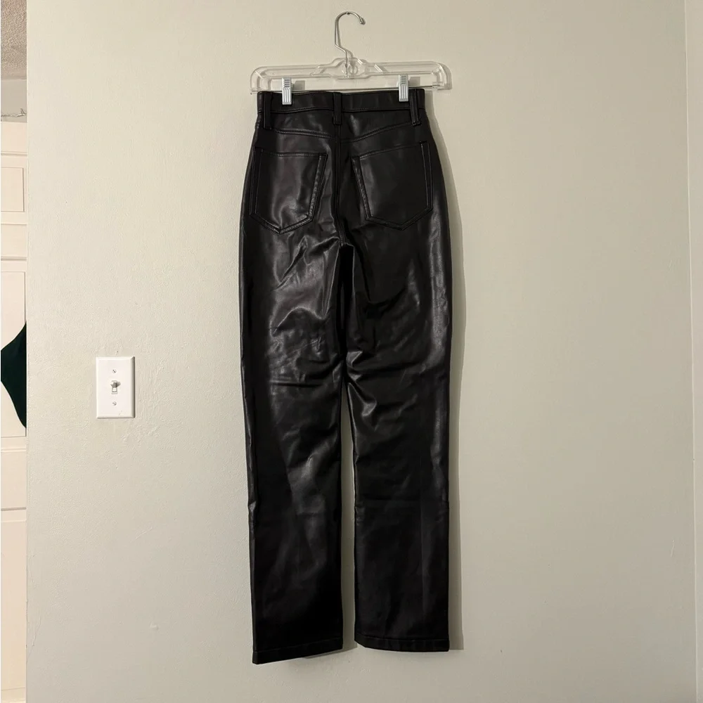 Abercrombie & Fitch Leather Pants Curve Love - Picture 4 of 9